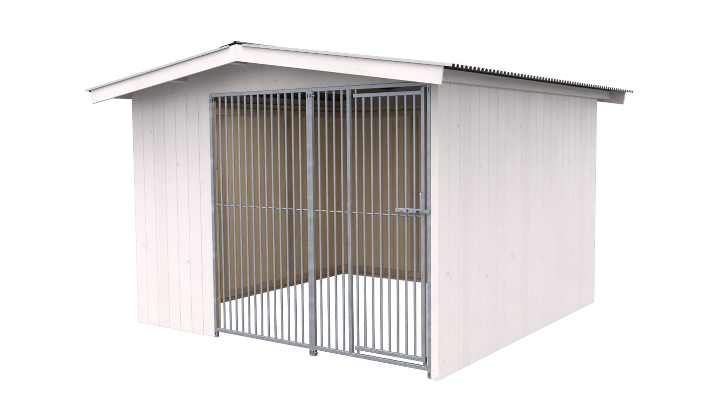 Villa Massivholz-Hundezwinger 3 x 3 m | SAUERLAND