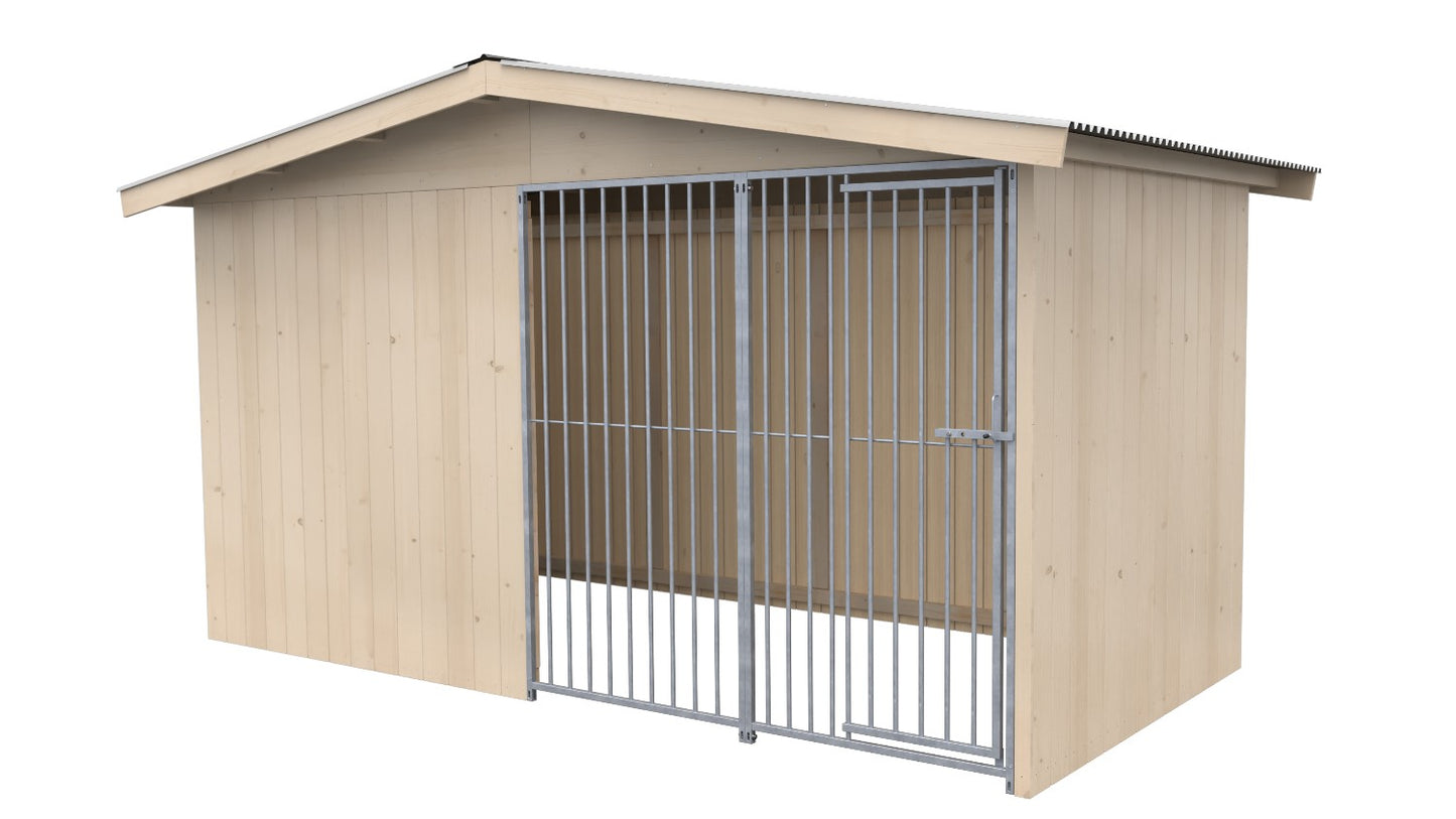 Villa Massivholz-Hundezwinger 2 x 4 m | SAUERLAND