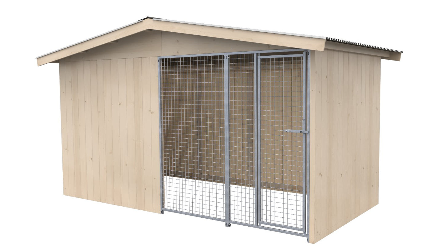 Villa Massivholz-Hundezwinger 2 x 4 m | SAUERLAND