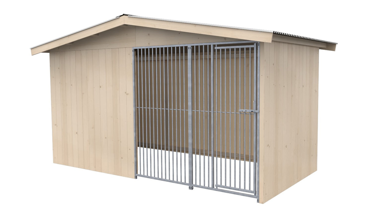 Villa Massivholz-Hundezwinger 2 x 4 m | SAUERLAND