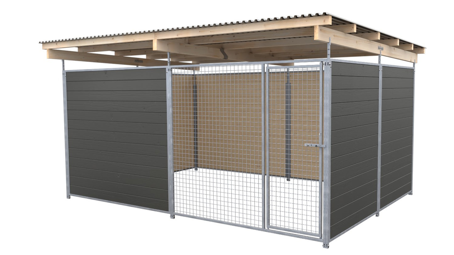 SAUERLAND Hundezwinger 3 x 4 m mit Dach