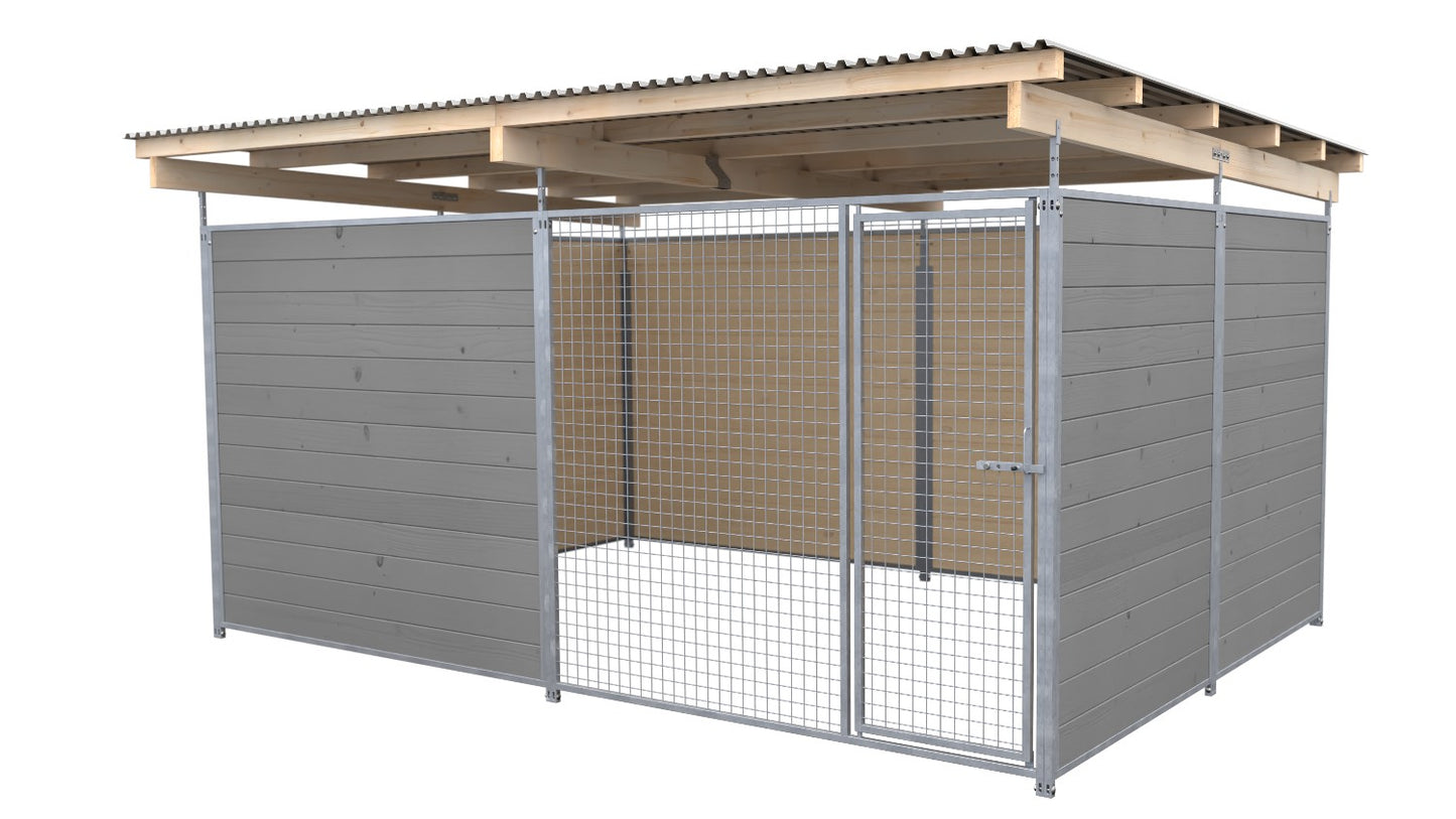 SAUERLAND Hundezwinger 3 x 4 m mit Dach