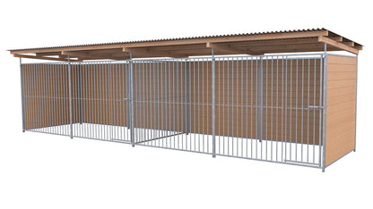 SAUERLAND Hundezwinger Doppelzwinger 2 x 6 m mit Dach