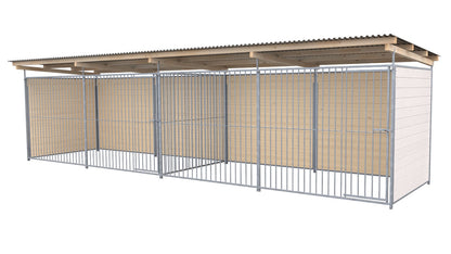 SAUERLAND Hundezwinger Doppelzwinger 2 x 6 m mit Dach