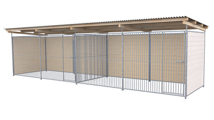 SAUERLAND Hundezwinger Doppelzwinger 2 x 6 m mit Dach