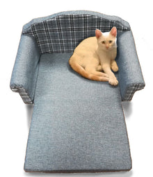 Hundesofa / Katzensofa, ausklappbar mit Textilbezug