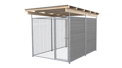 SAUERLAND Hundezwinger 3 x 2 m (Tiefbau) mit Dach