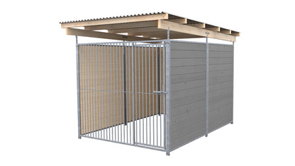 SAUERLAND Hundezwinger 3 x 2 m (Tiefbau) mit Dach