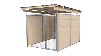 SAUERLAND Hundezwinger 3 x 2 m (Tiefbau) mit Dach