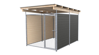 SAUERLAND Hundezwinger 3 x 2 m (Tiefbau) mit Dach