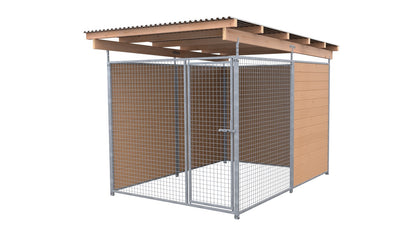 SAUERLAND Hundezwinger 3 x 2 m (Tiefbau) mit Dach