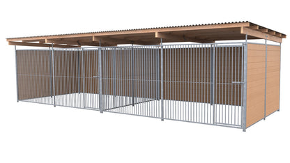 SAUERLAND Hundezwinger Doppelzwinger 3 x 6 m mit Dach