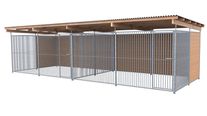 SAUERLAND Hundezwinger Doppelzwinger 3 x 6 m mit Dach