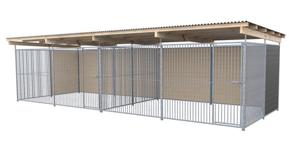 SAUERLAND Hundezwinger Doppelzwinger 3 x 6 m mit Dach