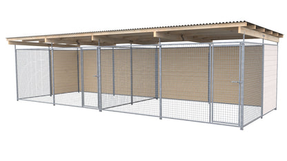 SAUERLAND Hundezwinger Doppelzwinger 3 x 6 m mit Dach
