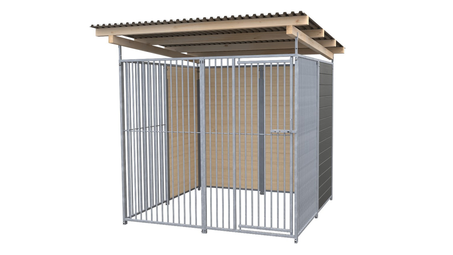 SAUERLAND Hundezwinger 2 x 2 m mit Dach