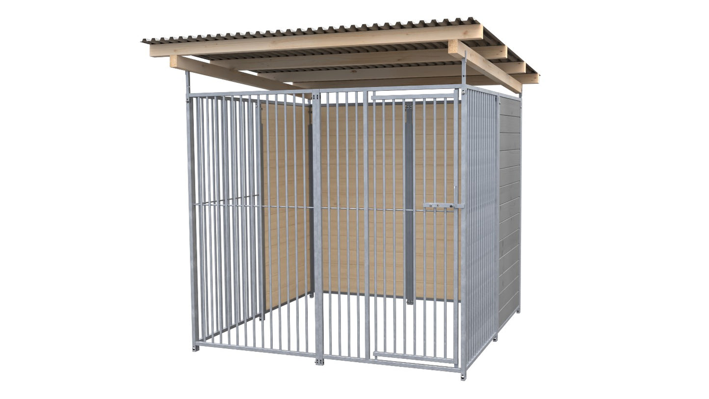 SAUERLAND Hundezwinger 2 x 2 m mit Dach