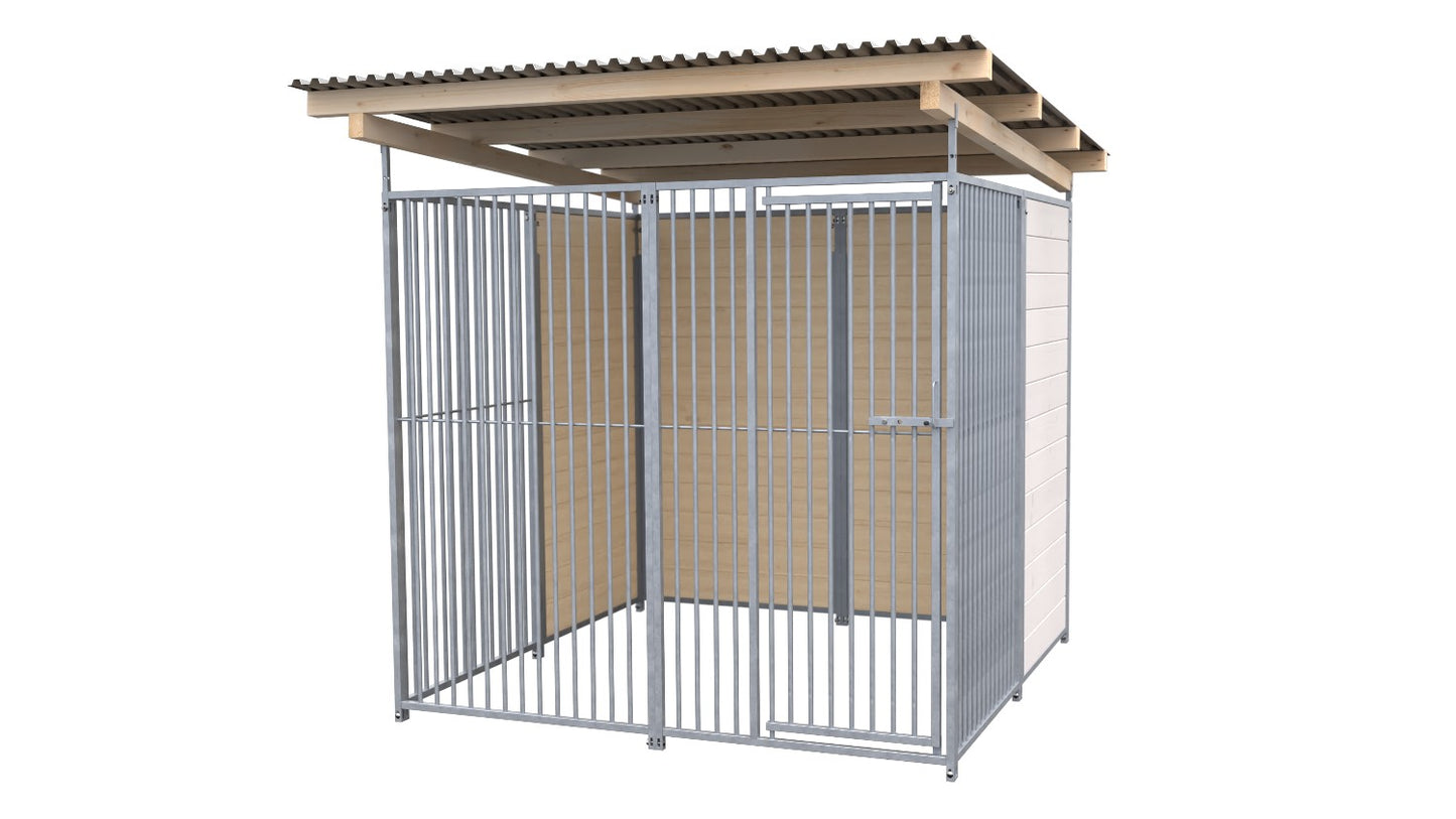 SAUERLAND Hundezwinger 2 x 2 m mit Dach