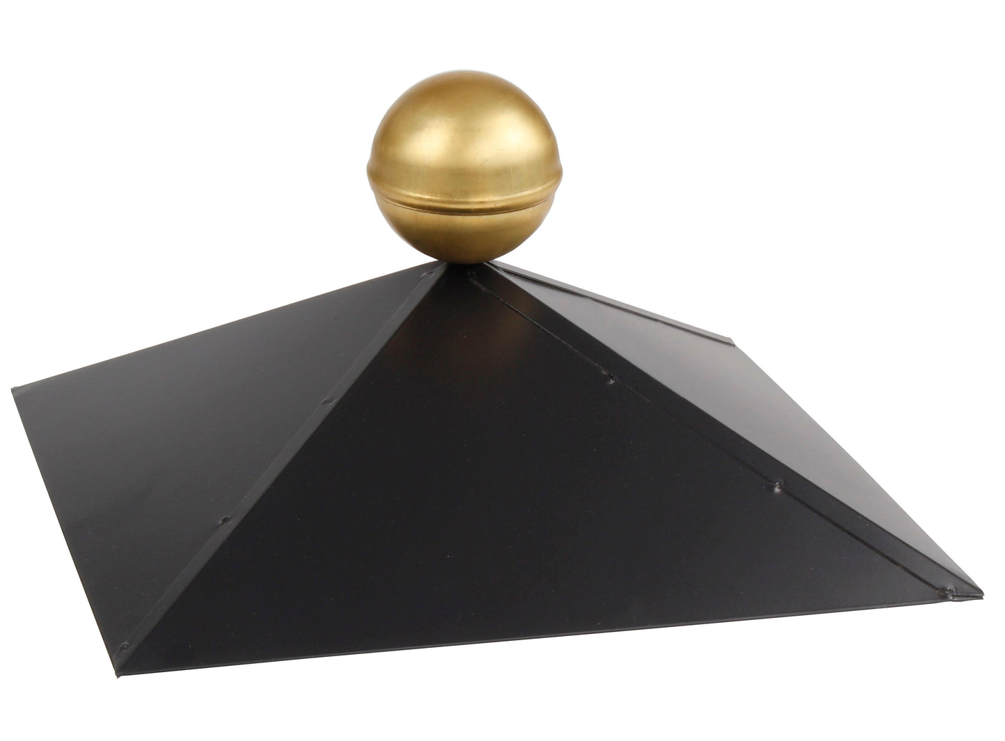 Pavillonhaube 4-Eck mit Messingkugel