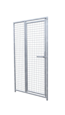 Preisstar Hundezwinger Gitter-Elemente mit Tür 5x5 cm Maschenweite