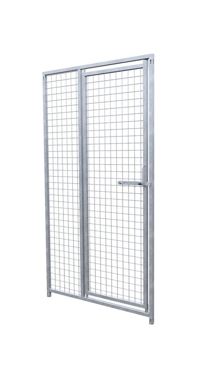 Preisstar Hundezwinger Gitter-Elemente mit Tür 5x5 cm Maschenweite