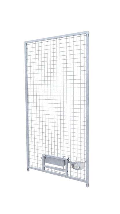 Hundezwinger Gitterelement 5x5 cm mit Futterset 1,84 x 1,0 m Preisstar