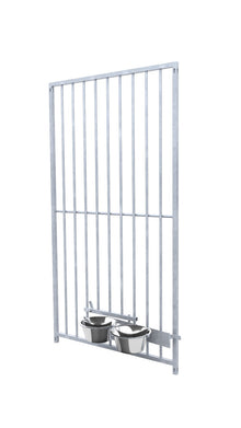 Hundezwinger Rohrstabelement 8 cm mit Futterset 1,84 x 1,0 m Preisstar