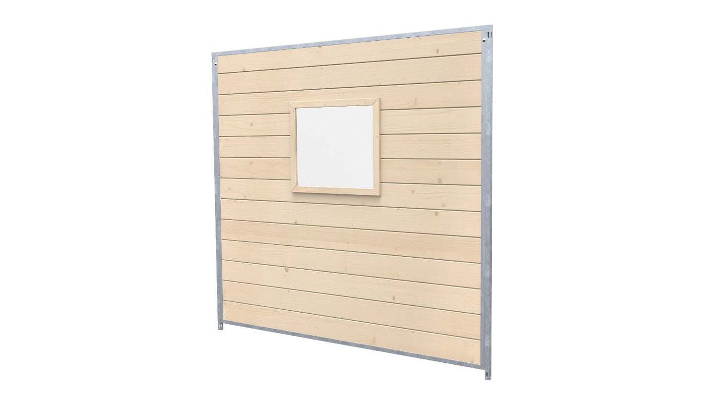 Hundezwinger Holzelemente Sonderserie mit Fenster