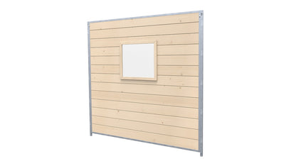 Hundezwinger Holzelemente Sonderserie mit Fenster