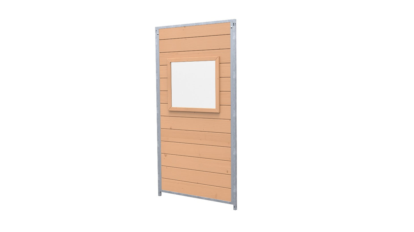 Hundezwinger Holzelemente Sonderserie mit Fenster