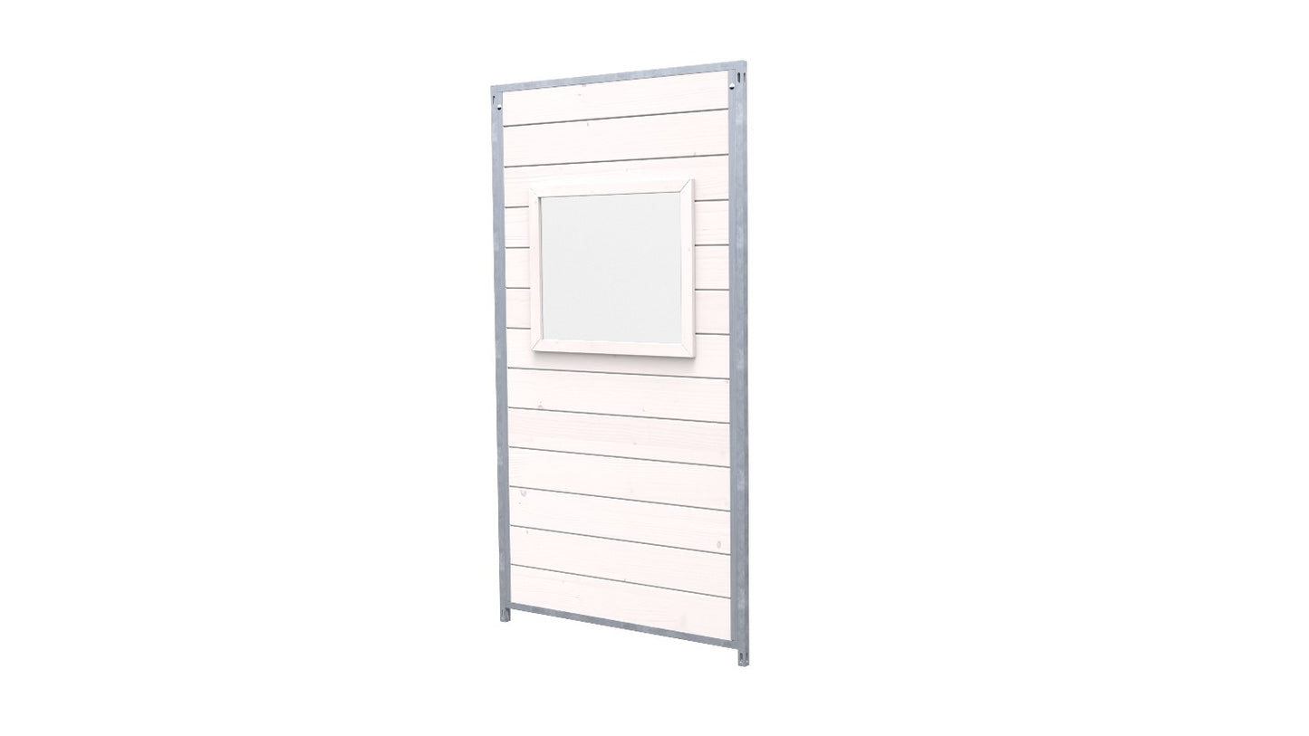 Hundezwinger Holzelemente Sonderserie mit Fenster