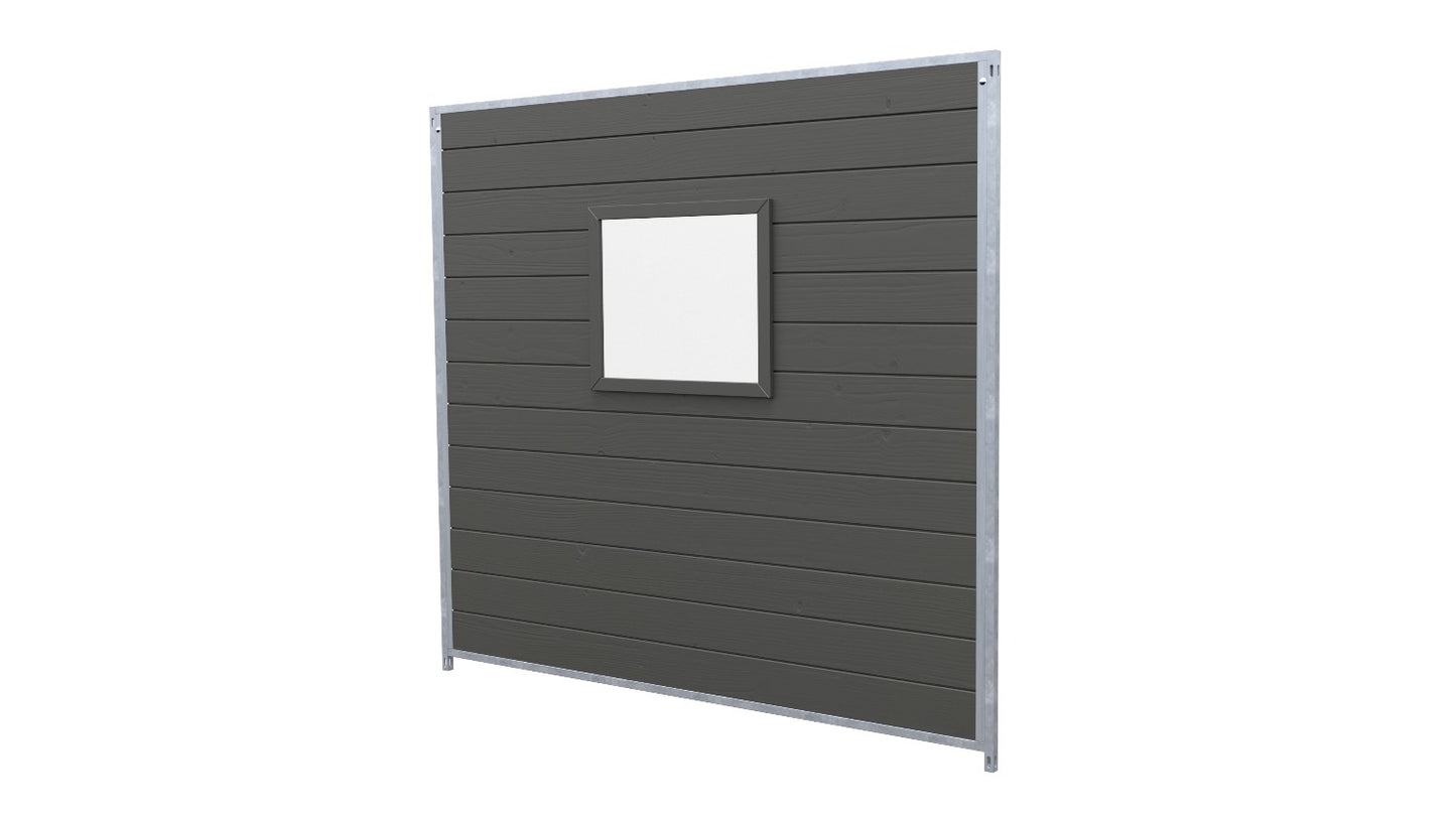 Hundezwinger Holzelemente Sonderserie mit Fenster