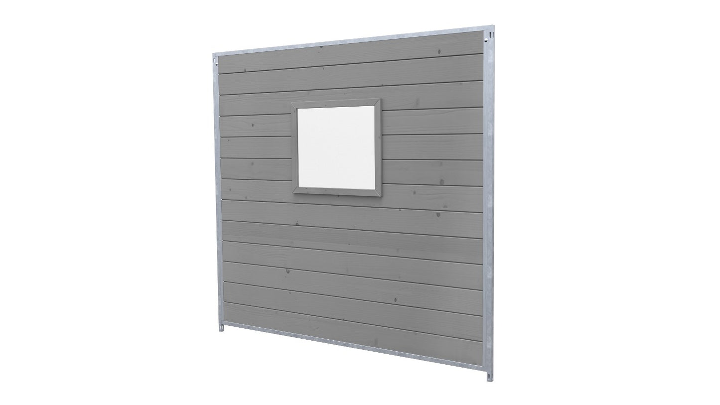 Hundezwinger Holzelemente Sonderserie mit Fenster