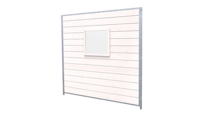 Hundezwinger Holzelemente Sonderserie mit Fenster