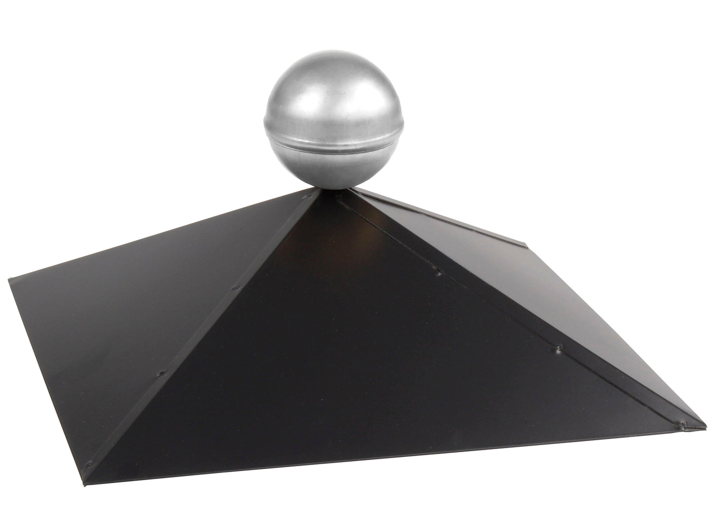 Pavillonhaube mit Deko-Kugel, schwarz