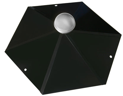 Pavillonhaube mit Deko-Kugel, schwarz