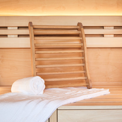 Ergonomische Sauna Rückenlehne mit Anti-Rutsch Silikon