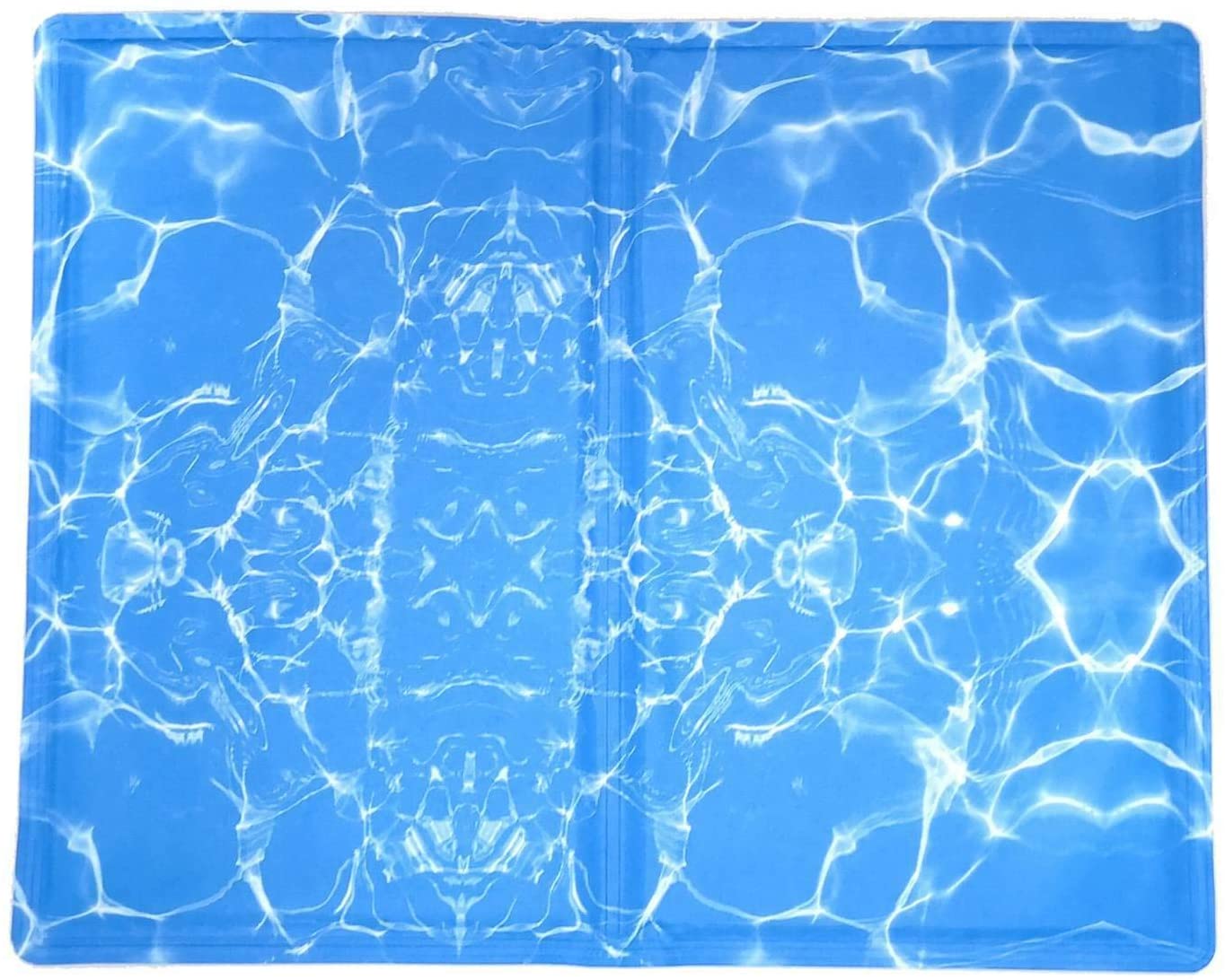 Kühlmatte für Hunde, blau Wellendesign