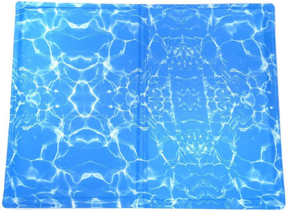 Kühlmatte für Hunde, blau Wellendesign