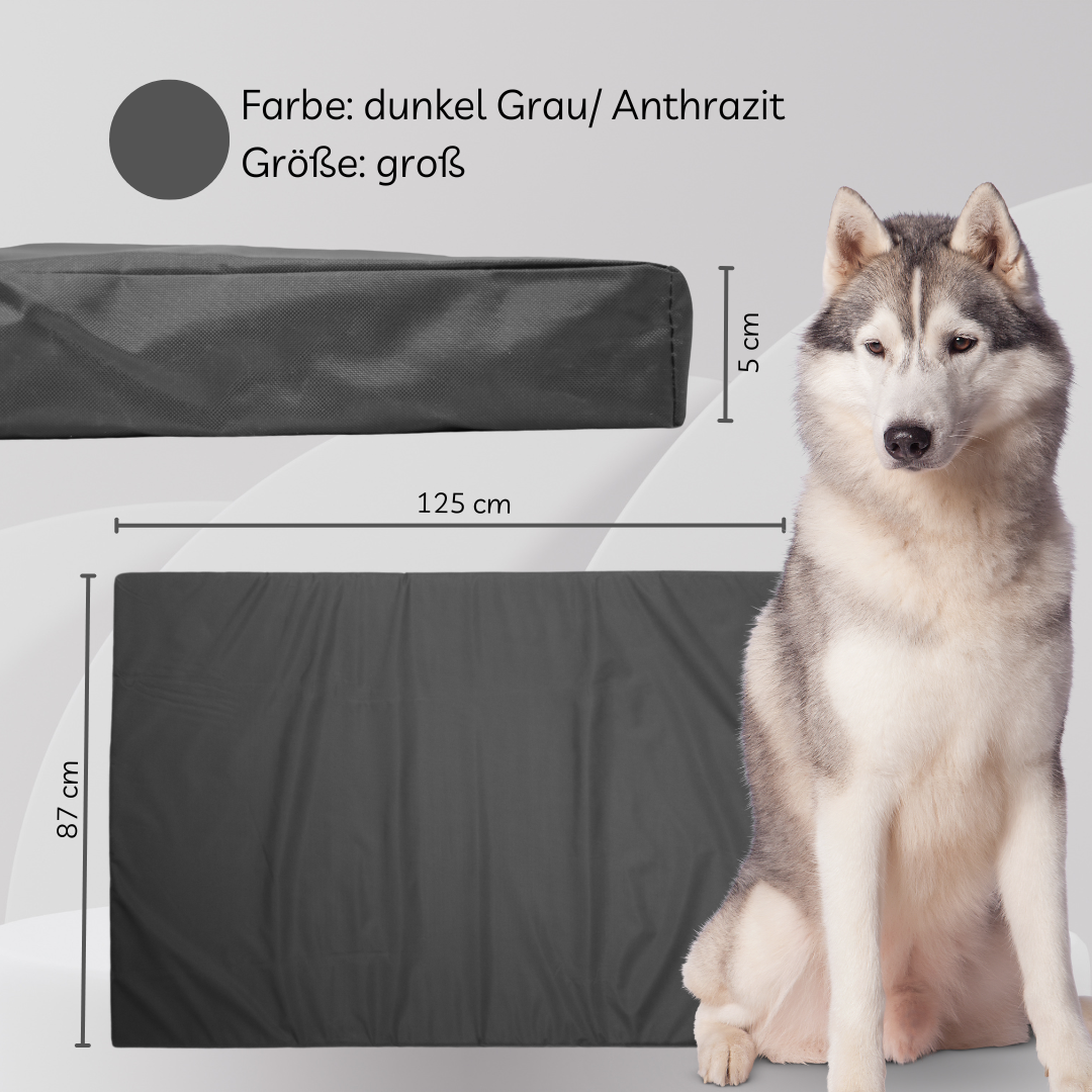 Hundekissen für Indoor und Outdoor. Robust und zuverlässig. Das perfekte Hundebett. Größe Groß