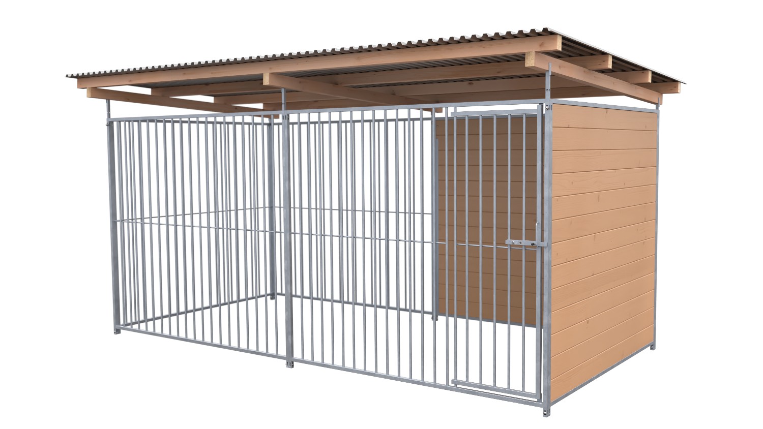 SAUERLAND Hundezwinger 2x4m braun imprägniert