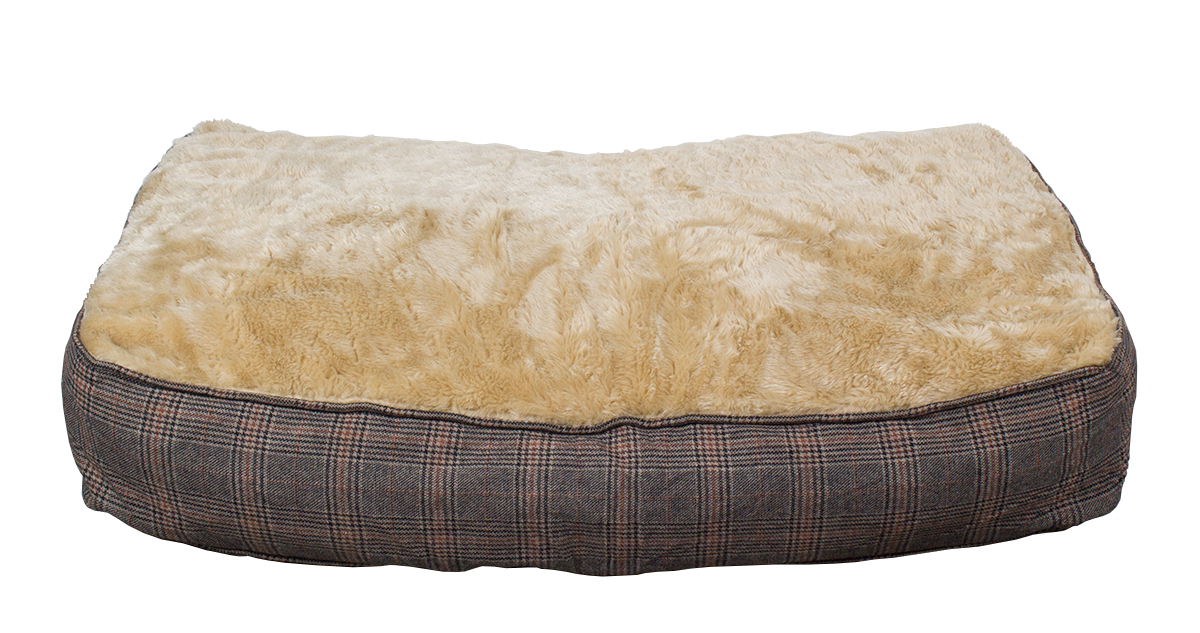 Hundekissen XL extra dick, Tweed-Optik, 100x70 cm