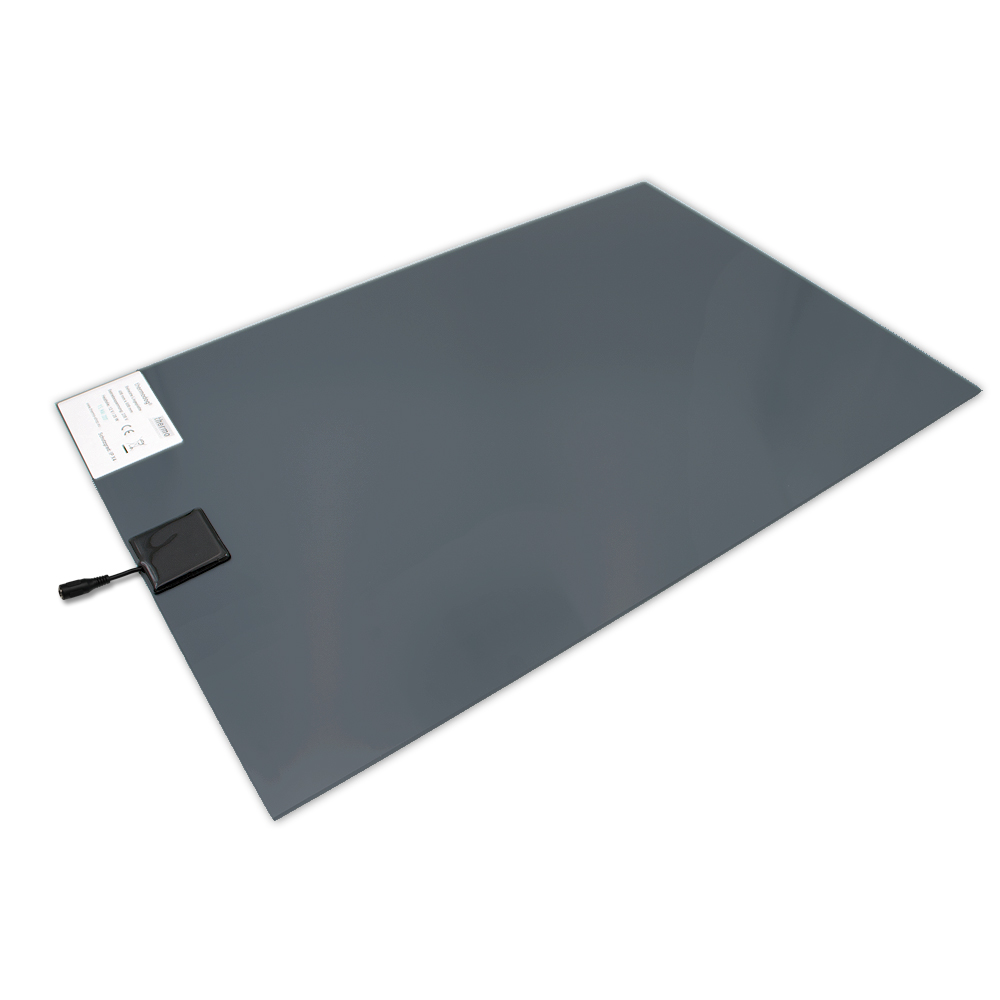 Wärmeplatte PVC 230/24V groß 58x81 cm inkl. Trafo, mit Bissschutz, Kabel absteckbar