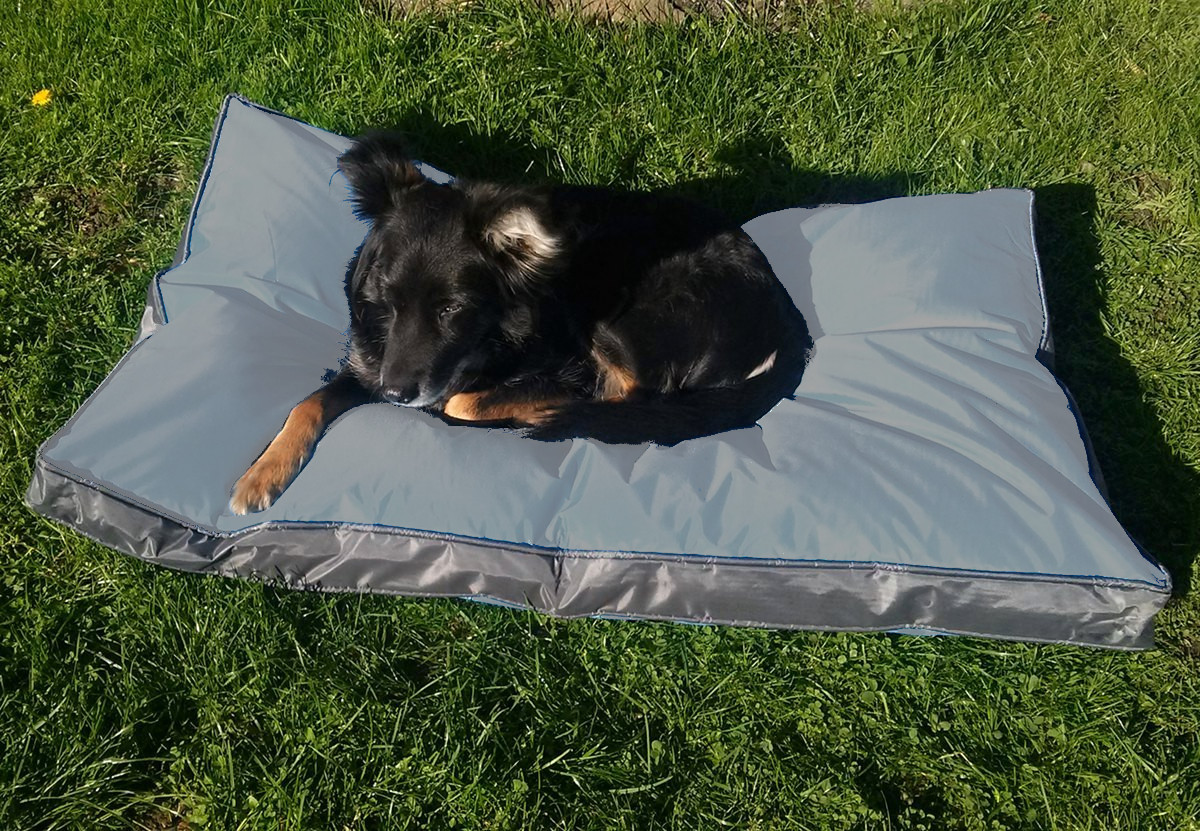 Kissenbezug für Outdoor-Hundekissen 120 x 80 cm (ohne Füllung), grau