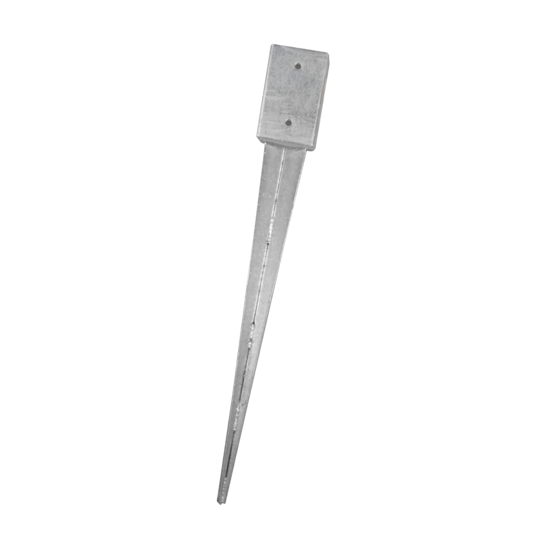 Einschlaghülsen verzinkt Set 4x Einschlaghülsen verzinkt 91 x 91 x 900 mm, extra lang, für 9 x 9 cm Pfosten