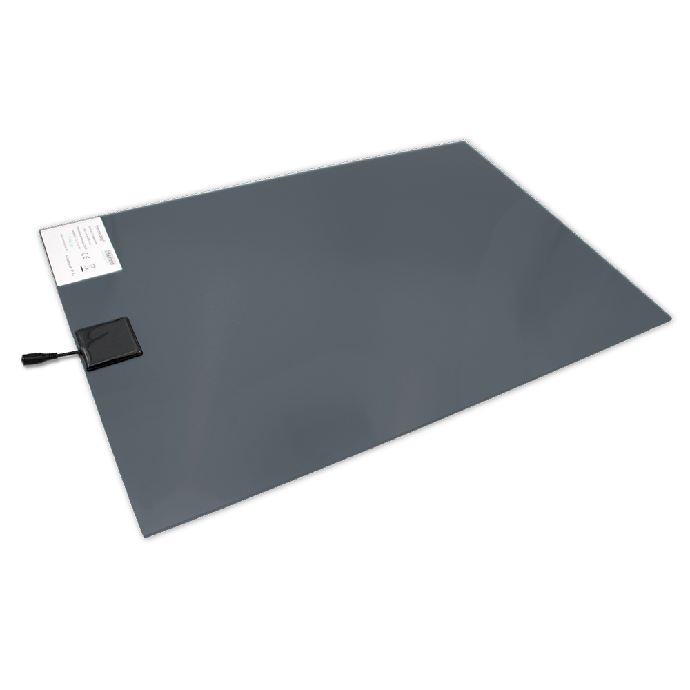 PVC-Wärmeplatte für Hunde, 40x60cm, 12V-Trafo und Bissschutz, Kabel absteckbar