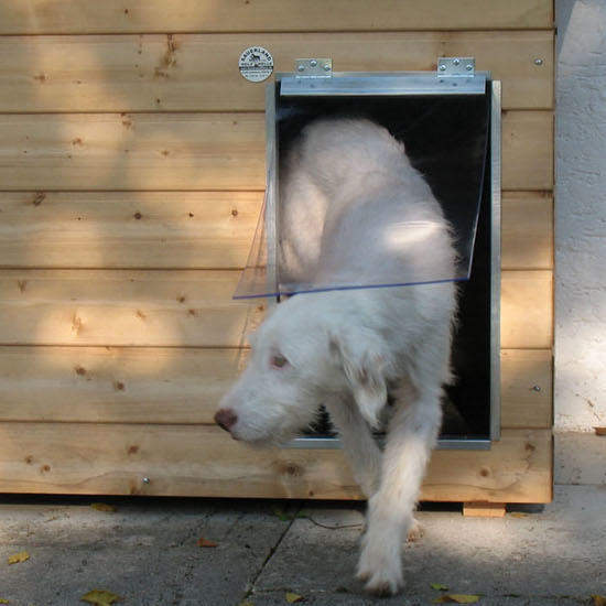 Pendelklappe für SAUERLAND Holz-Hundehütten Größe Lassie