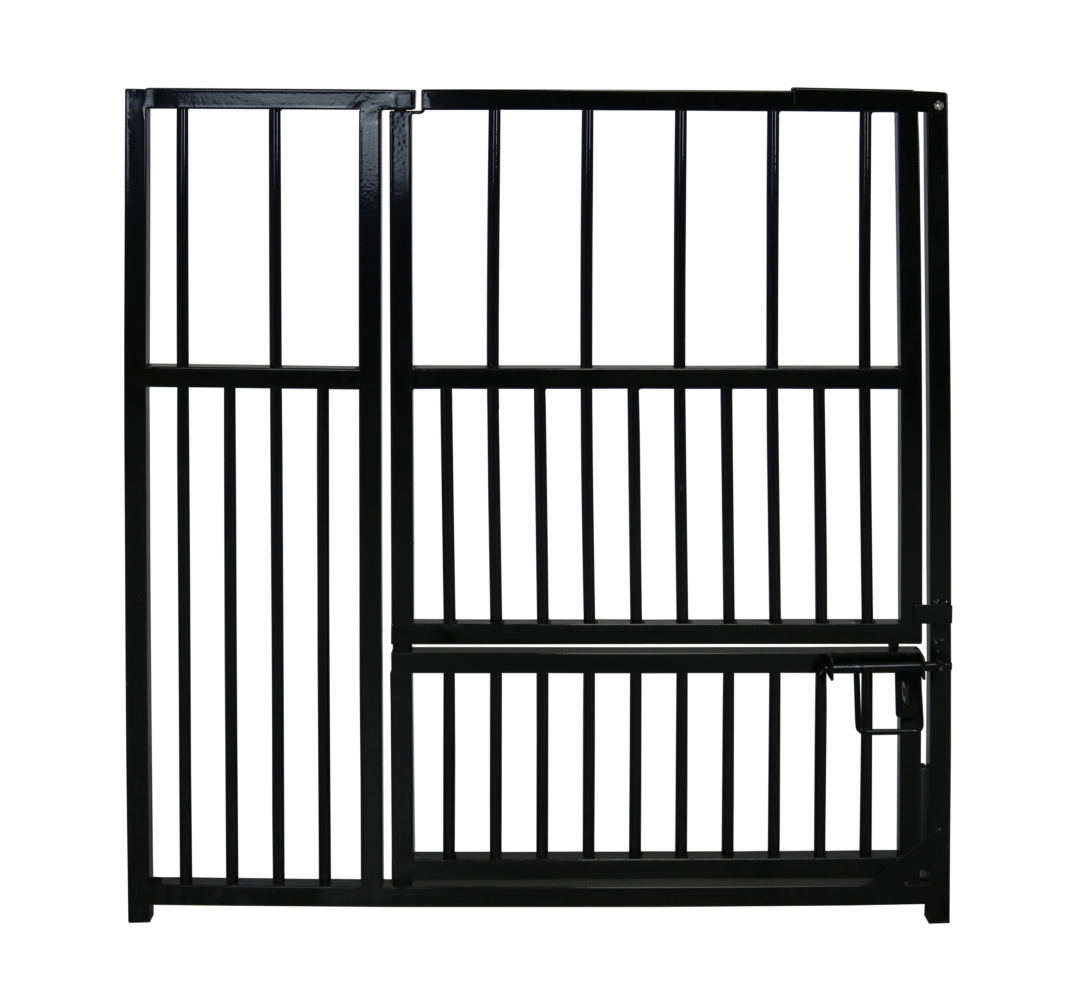 Colour Rohrstab-Welpenelement mit Doppeltür 0,9 x 0,85m, schwarz Colour Rohrstab-Welpenelement mit Doppeltür 0,9 x 0,85m, schwarz