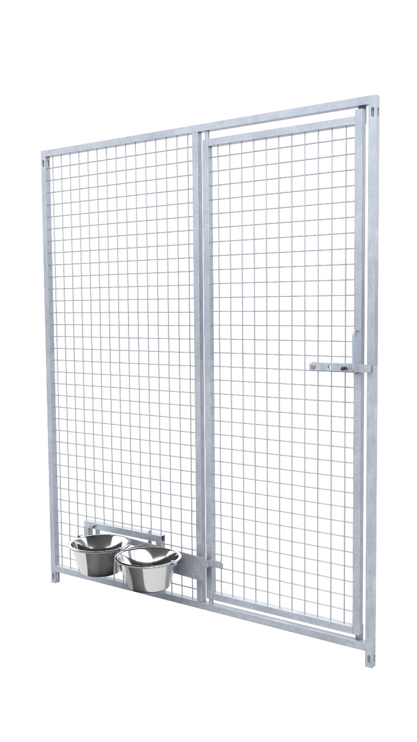 Hundezwinger Gitterelemente Preisstar mit Tür und Futterset, 1,84 x 1,5 m