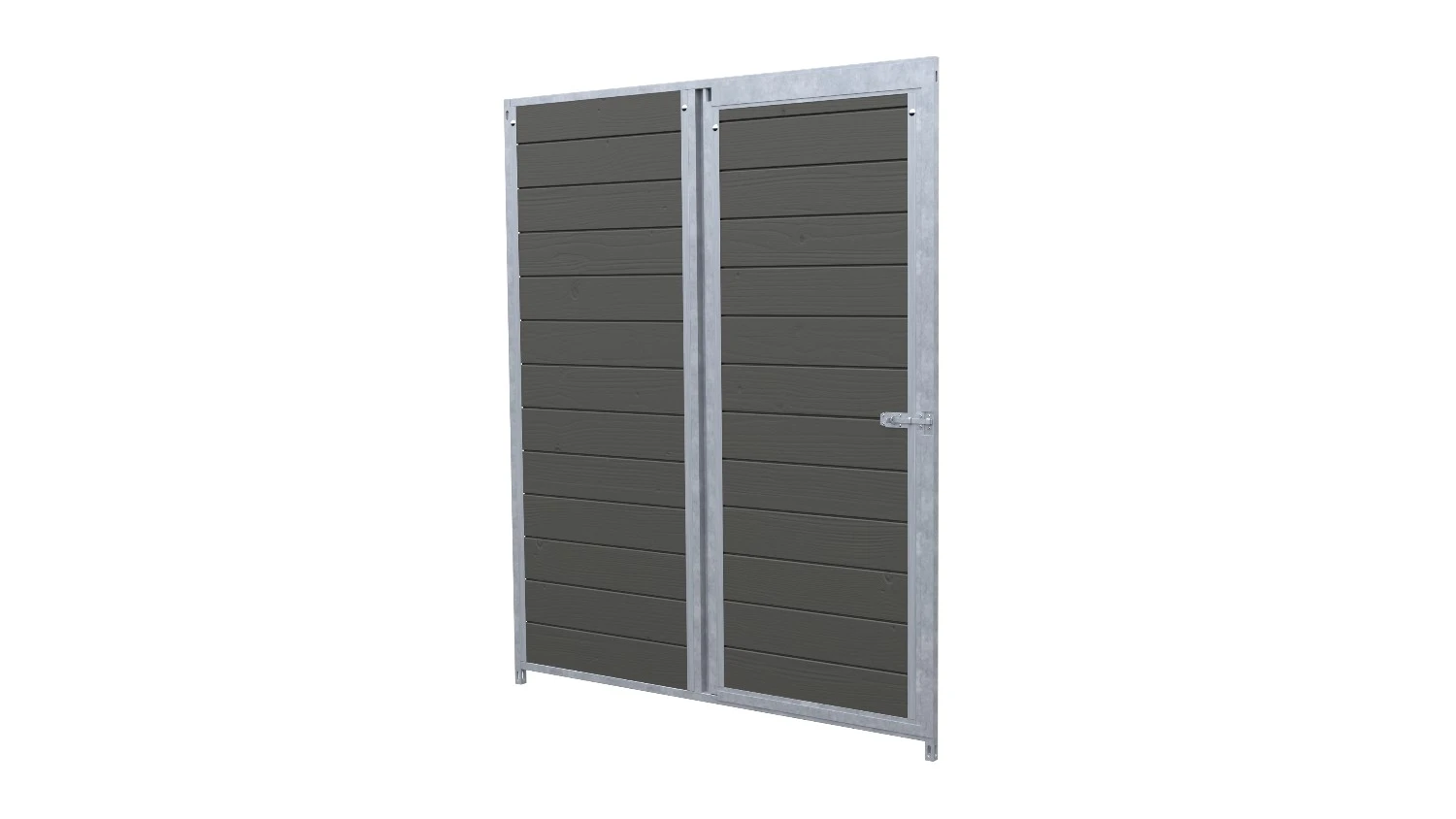 Hundezwinger Holzelement Sonderserie 1,84 x 1,5 m mit Tür | Graphitgrau